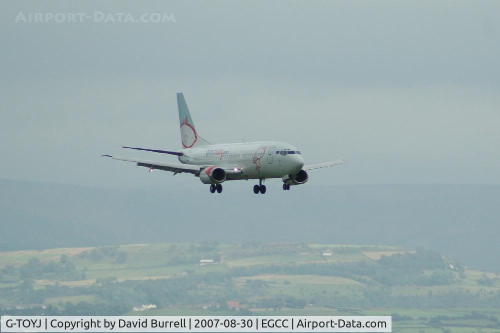 G-TOYJ, 1996 Boeing 737-36M C/N 28332, BMI baby - Landing