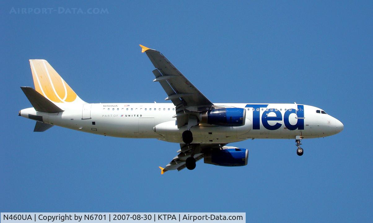N460UA, 2000 Airbus A320-232 C/N 1248, 36l