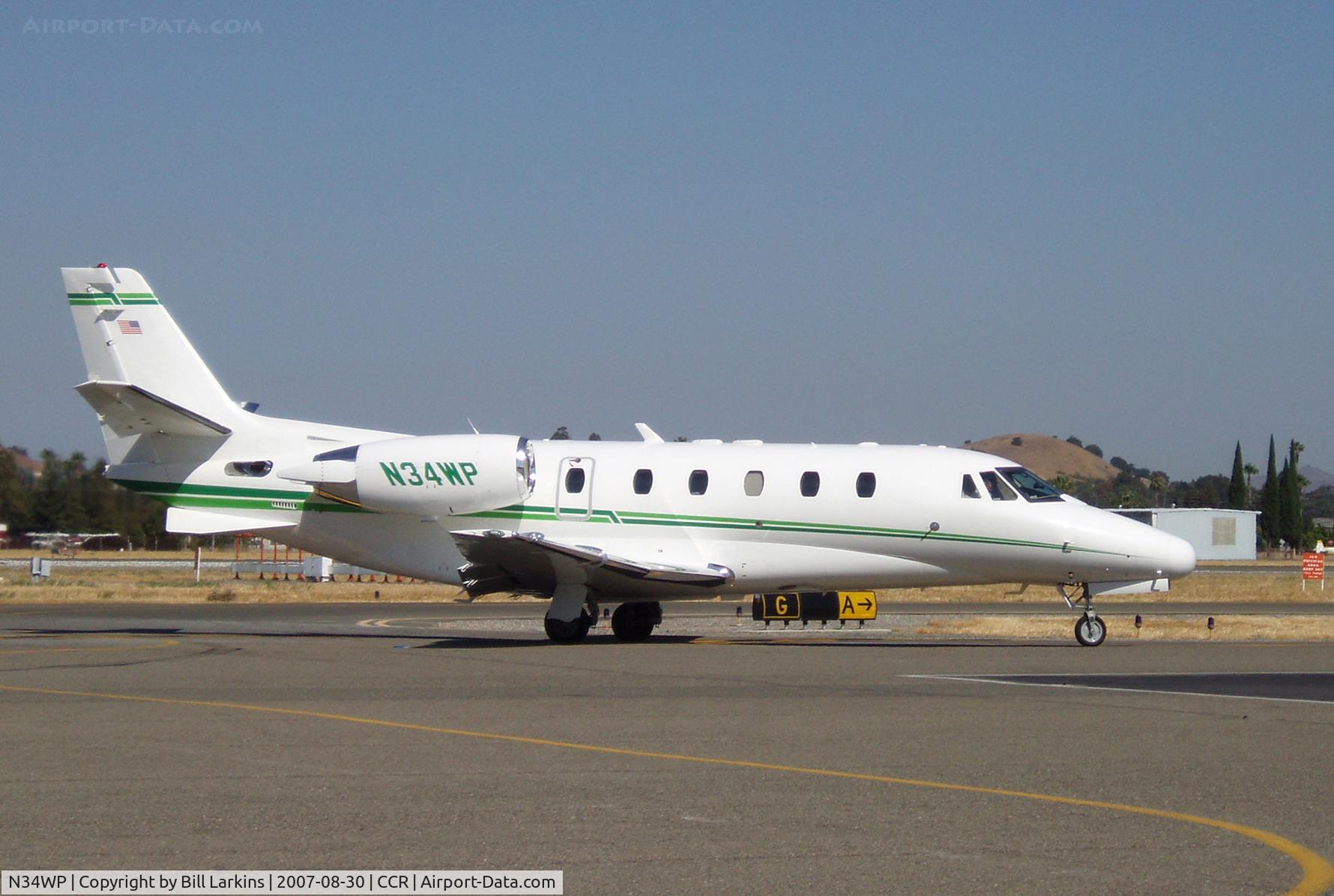 N34WP, 2002 Cessna 560XL C/N 560-5232, Taxiing in after landing.