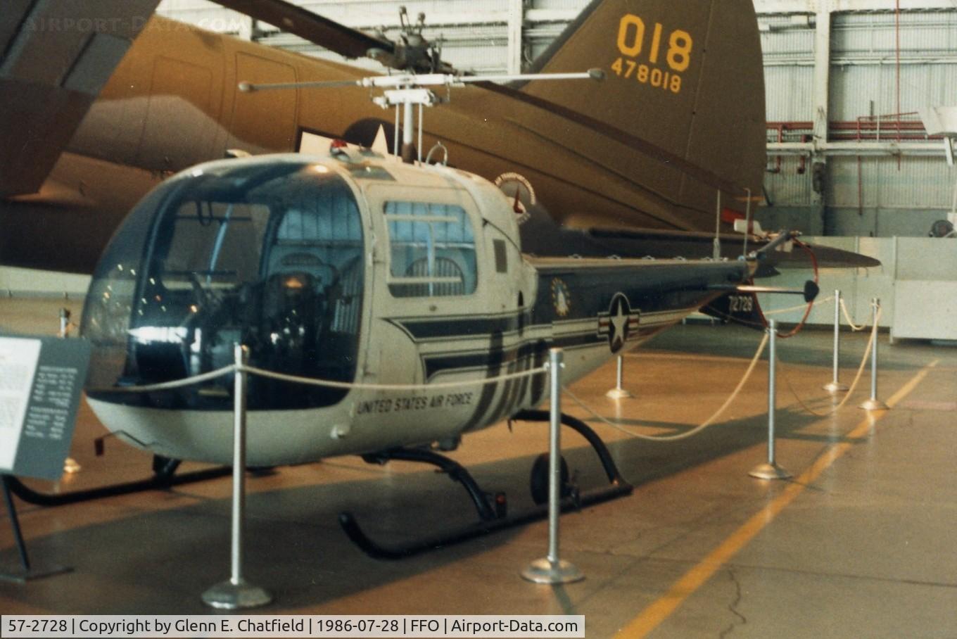 57-2728, 1957 Bell UH-13J Sioux C/N 1575, UH-13J at the National Museum of the U.S. Air Force