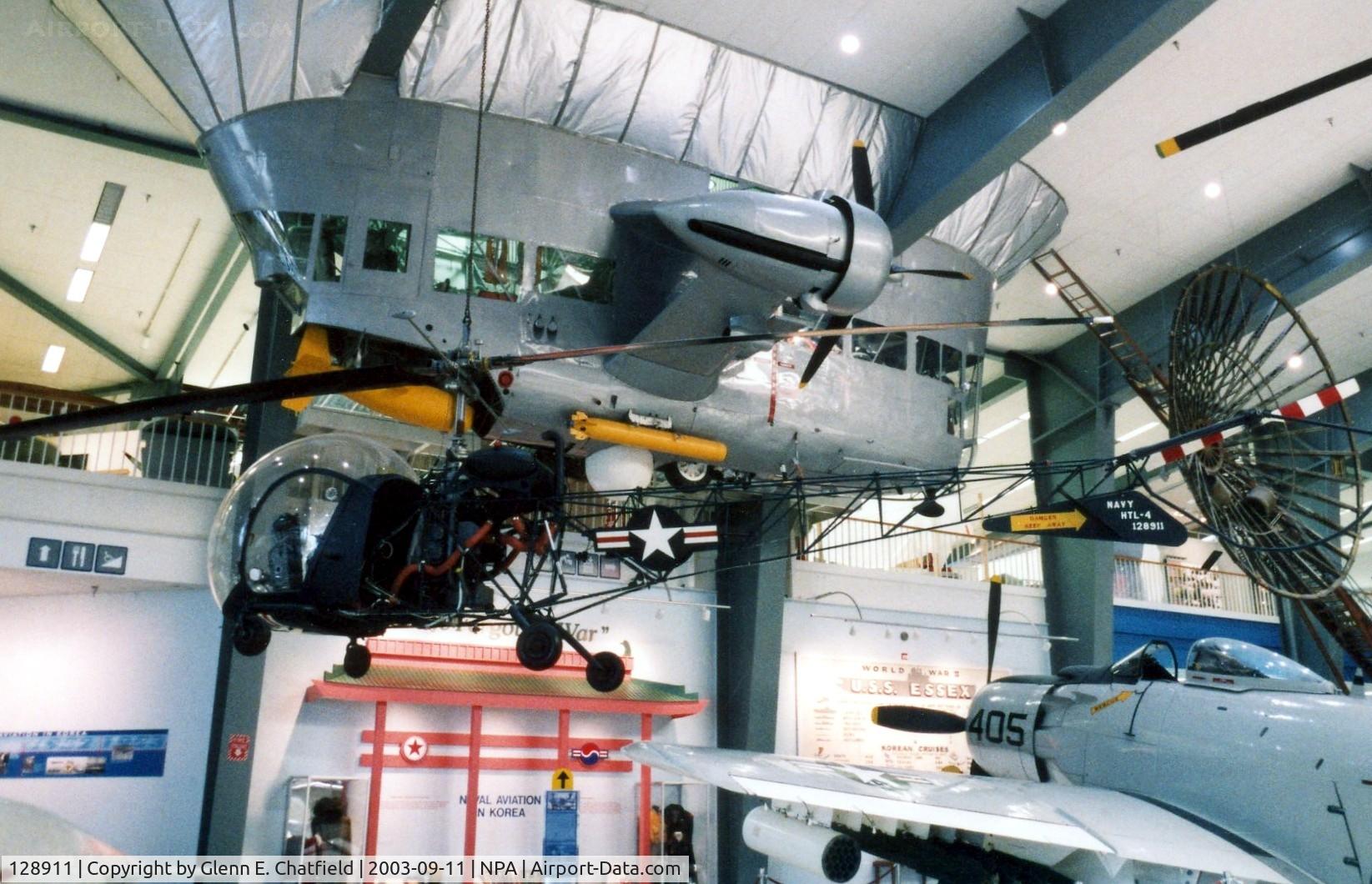 128911, 1951 Bell TH-13L Sioux C/N 281, HTL-4/TH-13L at the National Museum of Naval Aviation