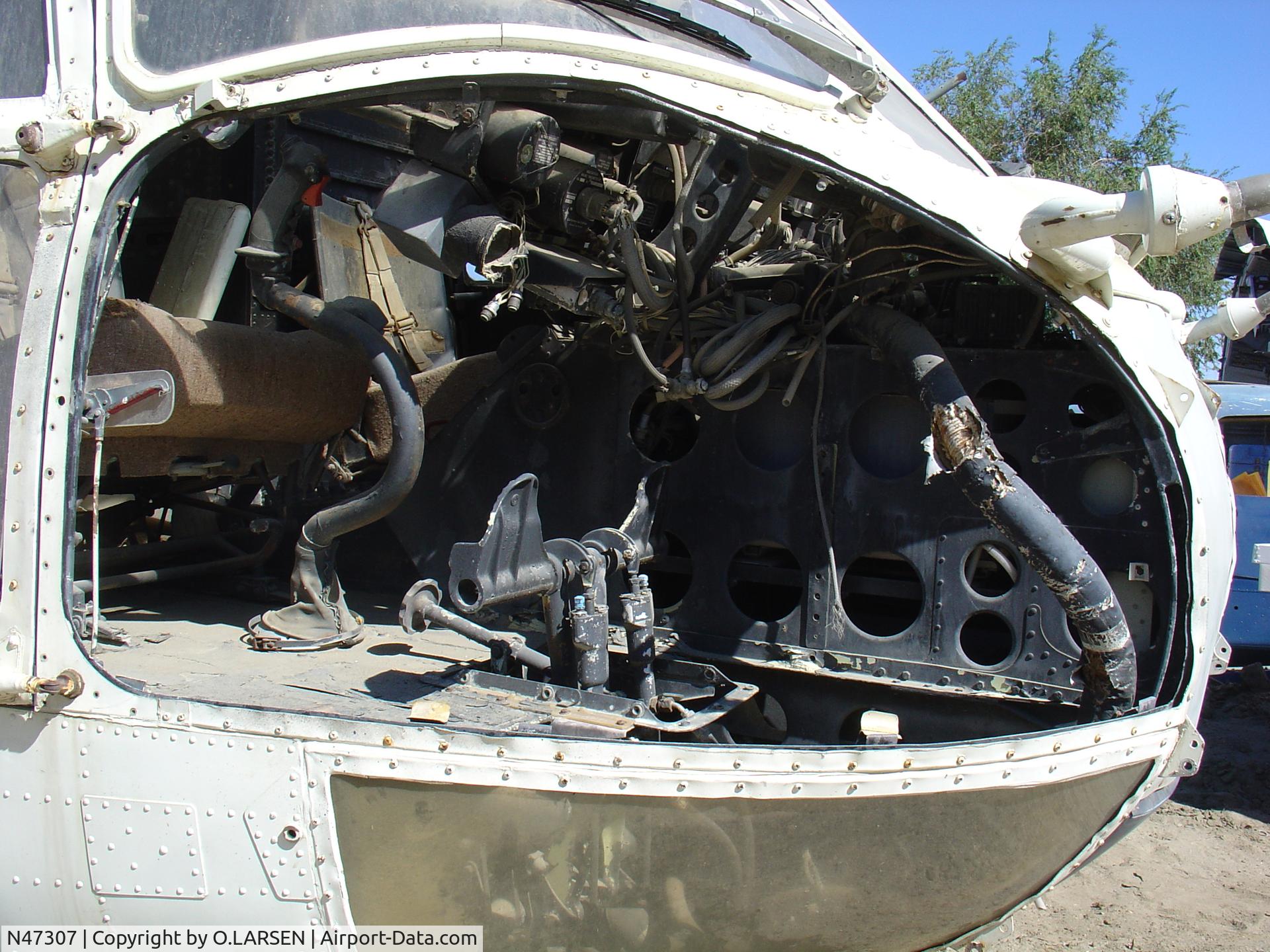 N47307, Aerospatiale SA-330J Puma C/N 1402, Located in scrap yard