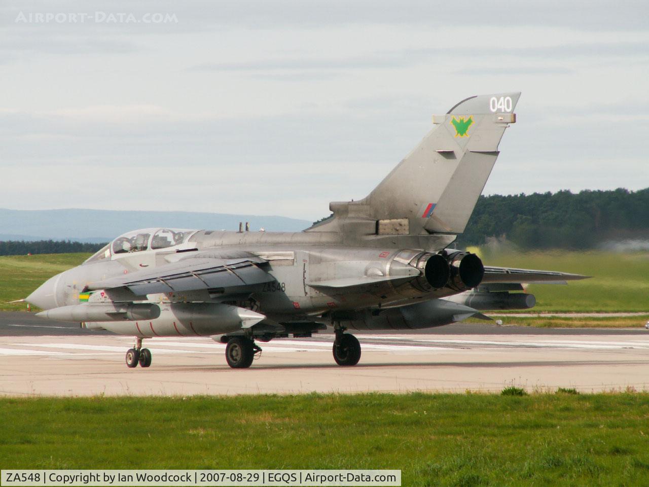 ZA548, 1981 Panavia Tornado GR.4 C/N 061/BT016/3032, BAe Panavia Tornado GR.4T/Royal Air Force/RAF Lossiemouth