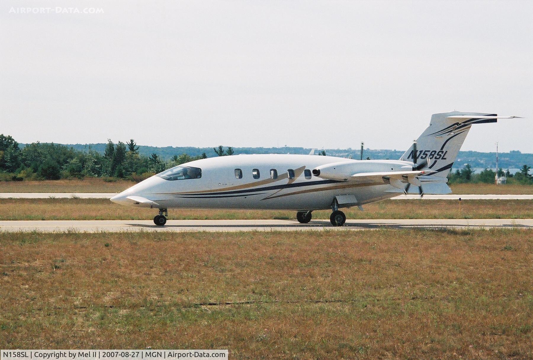 N158SL, 2006 Piaggio P-180 Avanti II C/N 1119, VNR158 from BWI @ Harbor Springs Airport (MGN)