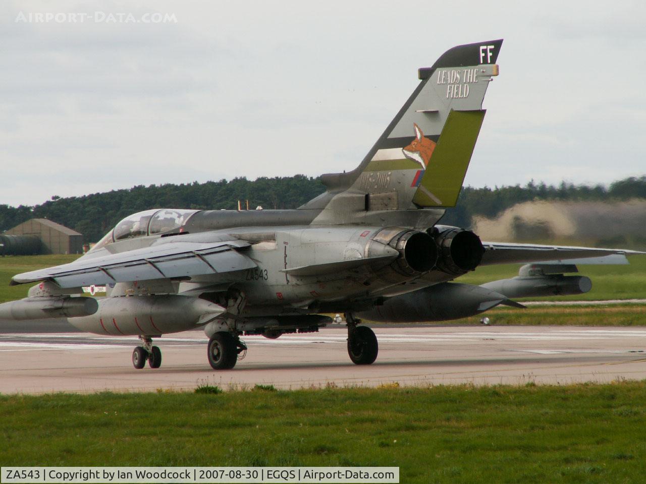 ZA543, 1981 Panavia Tornado GR.4 C/N 052/BS013/3027, BAe Panavia Tornado GR.4/Royal Air Force/RAF Lossiemouth