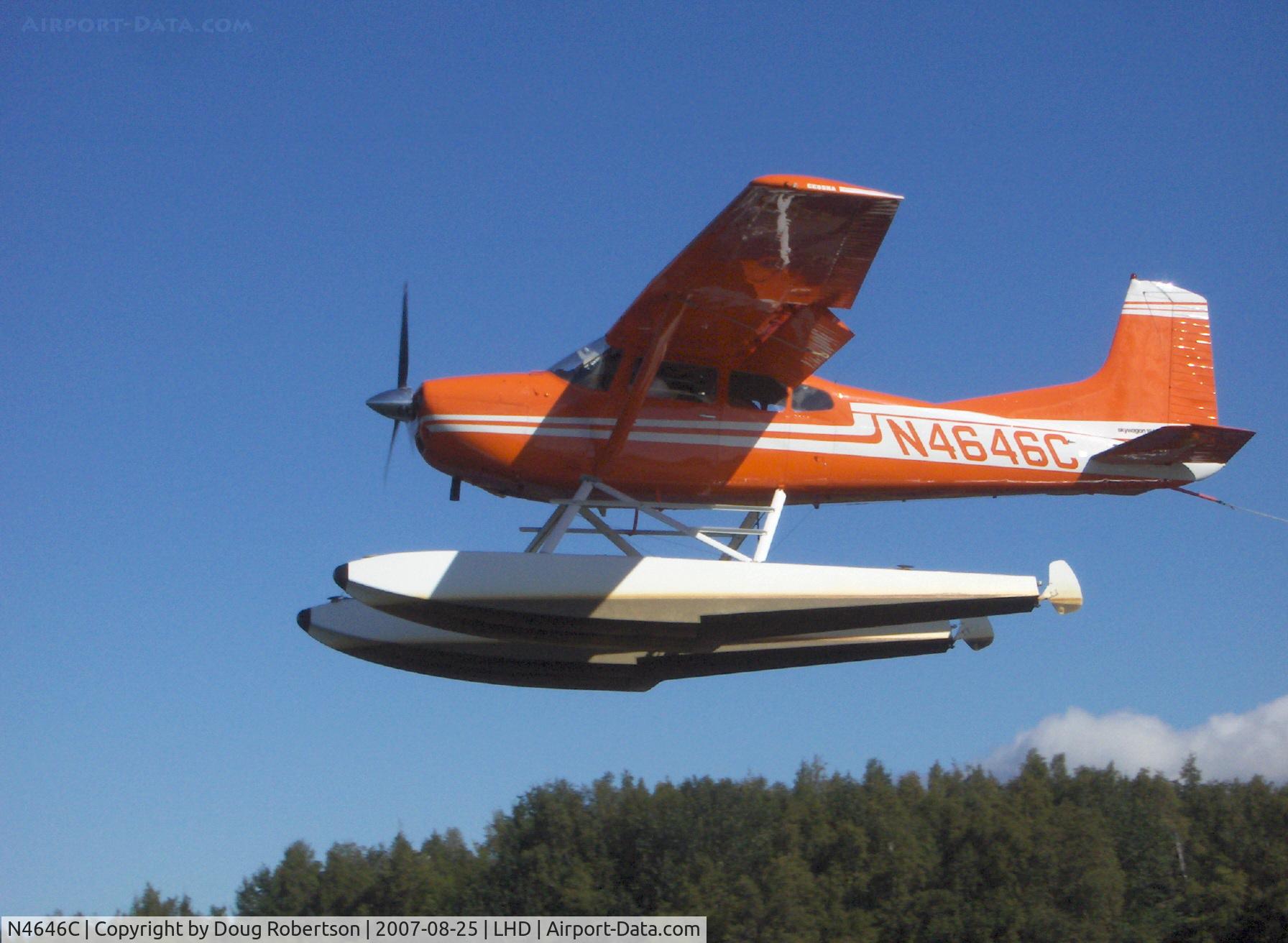 N4646C, 1975 Cessna A185F Skywagon 185 C/N 18502586, 1975 Cessna A185F SKYWAGON, Continental IO-520-D 300 Hp, restricted class, landing