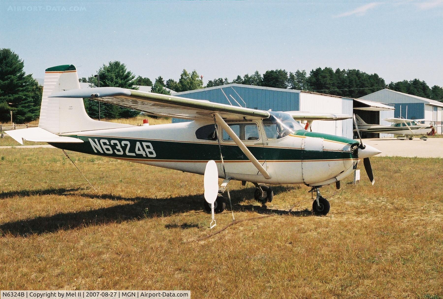 N6324B, 1957 Cessna 182A Skylane C/N 34224, Sky Dive Harbor Springs Parked @ Harbor Springs Airport (MGN)