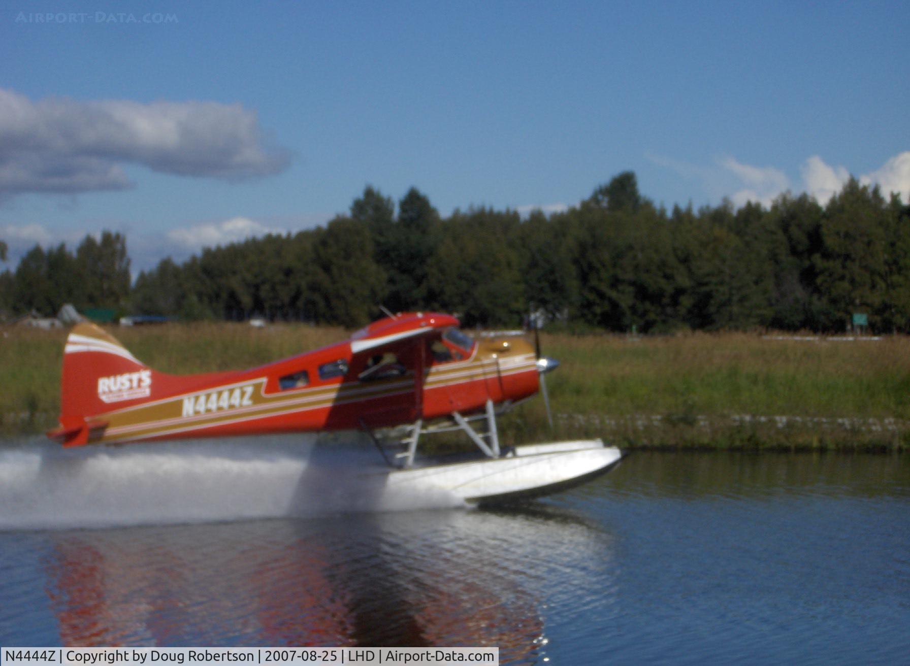 N4444Z, 1958 De Havilland Canada Beaver DHC-2 Mk1 C/N 1307, 1958 DeHavilland BEAVER DHC-2 MK.1, P&W R-985 450 Hp, of Rust Air, multiple certification, window mods, fast taxi