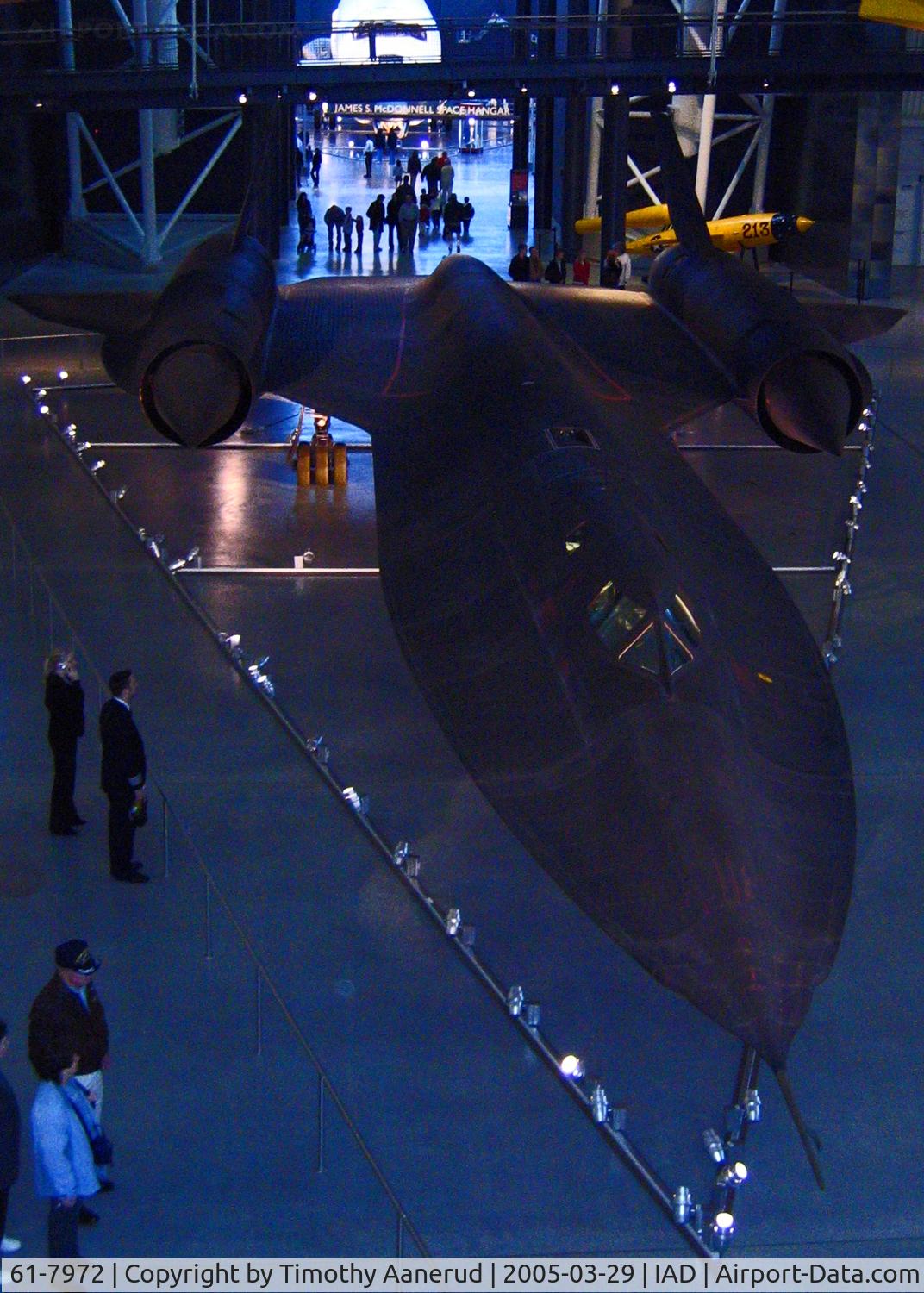 61-7972, 1961 Lockheed SR-71A Blackbird C/N 2023, National Air and Space Museum, Lockheed SR-71A 61-7972