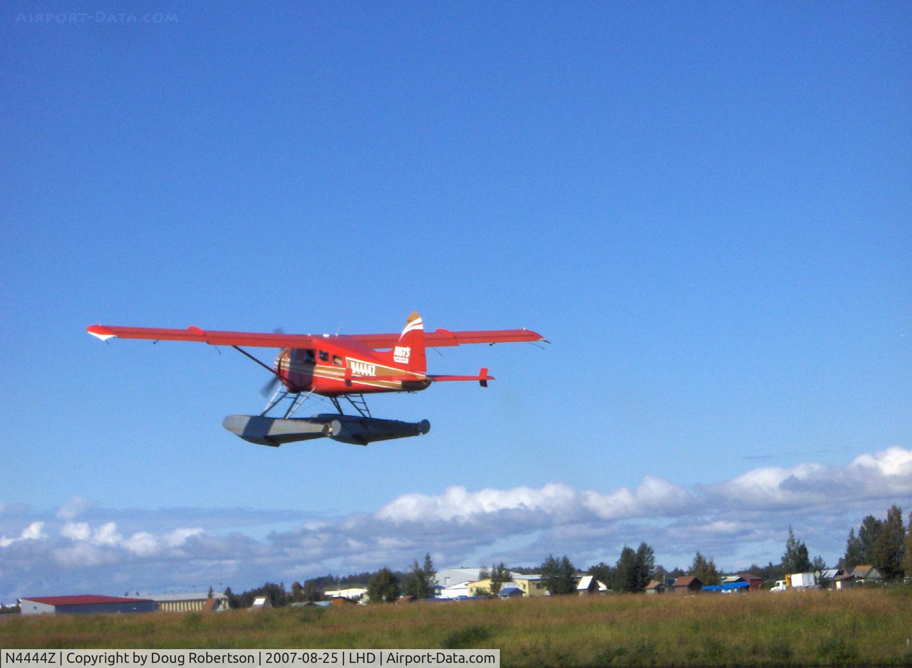 N4444Z, 1958 De Havilland Canada Beaver DHC-2 Mk1 C/N 1307, 1958 DeHavilland BEAVER DHC-2 MK.1, P&W R-985 450 Hp, of Rust Air, multiple certification, window mods, takeoff climb