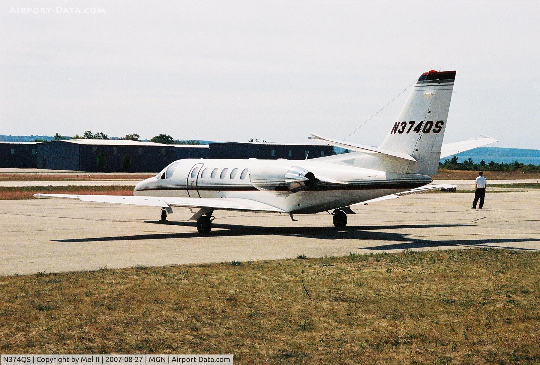 N374QS, 1998 Cessna 560 C/N 560-0475, Parked @ Harbor Springs Airport (MGN)