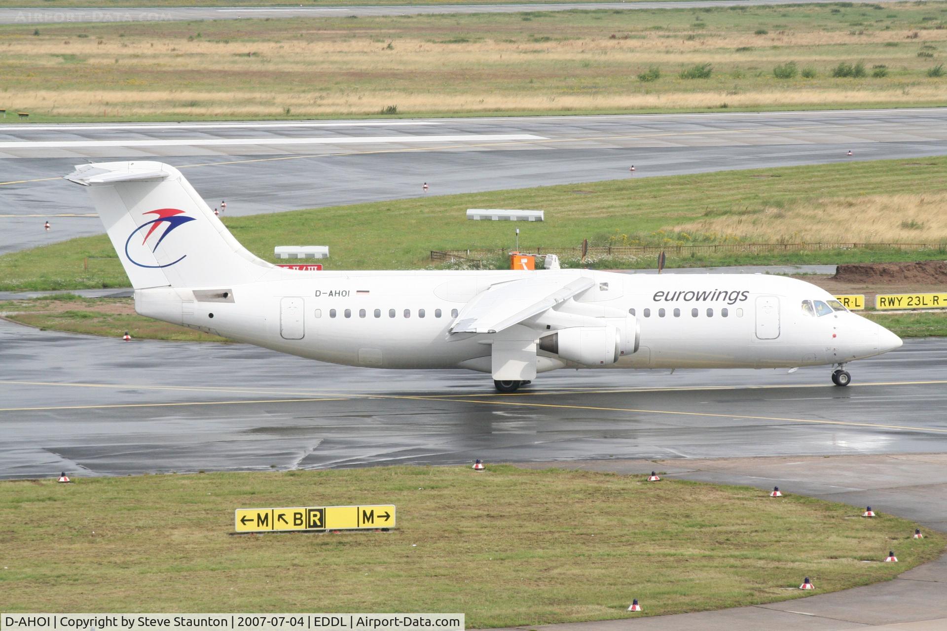 D-AHOI, 1990 British Aerospace BAe.146-300A C/N E3187, Taken at Dusseldorf July 2007