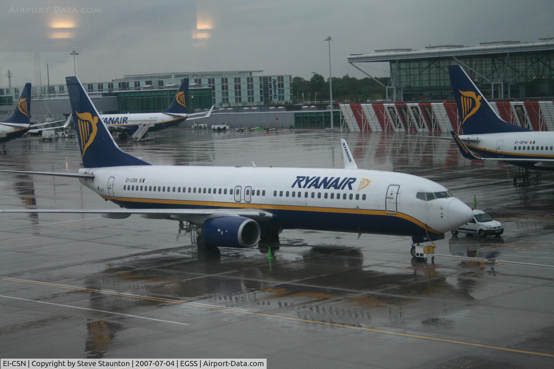 EI-CSN, 2000 Boeing 737-8AS C/N 29927, Taken at Stansted July 2007