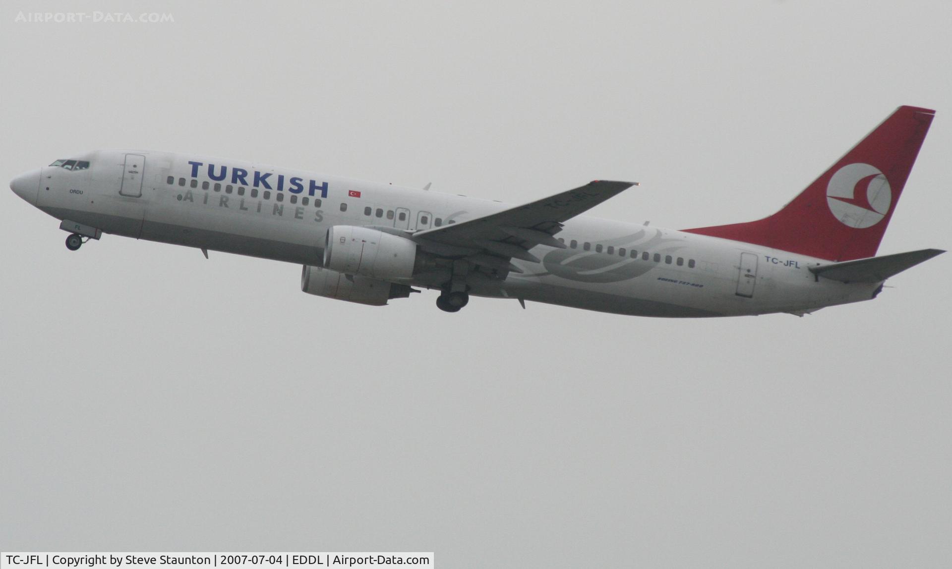 TC-JFL, 1999 Boeing 737-8F2 C/N 29774/269, Taken at Dusseldorf July 2007