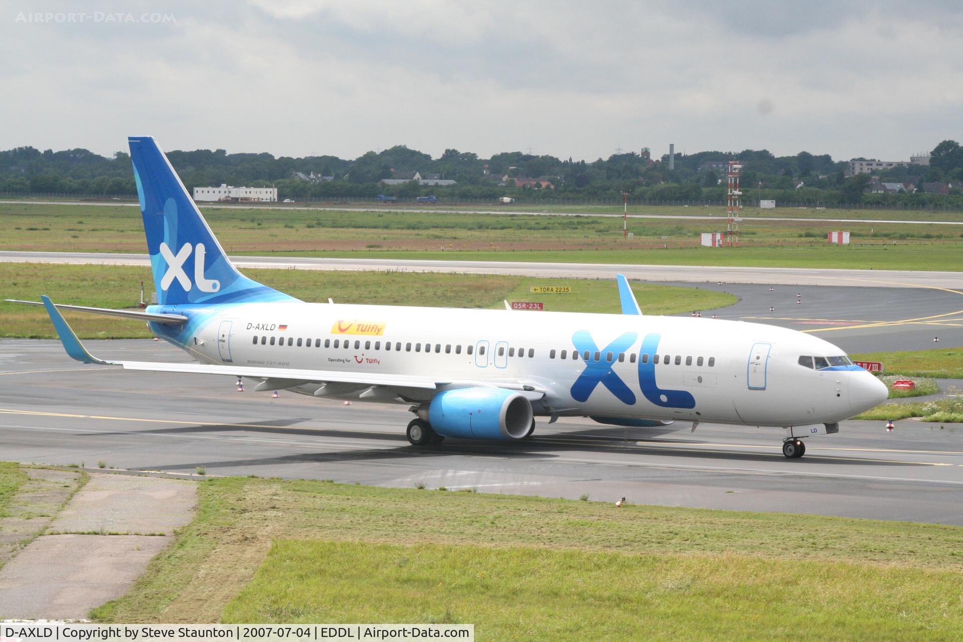 D-AXLD, 2007 Boeing 737-8FH C/N 35093, Taken at Dusseldorf July 2007