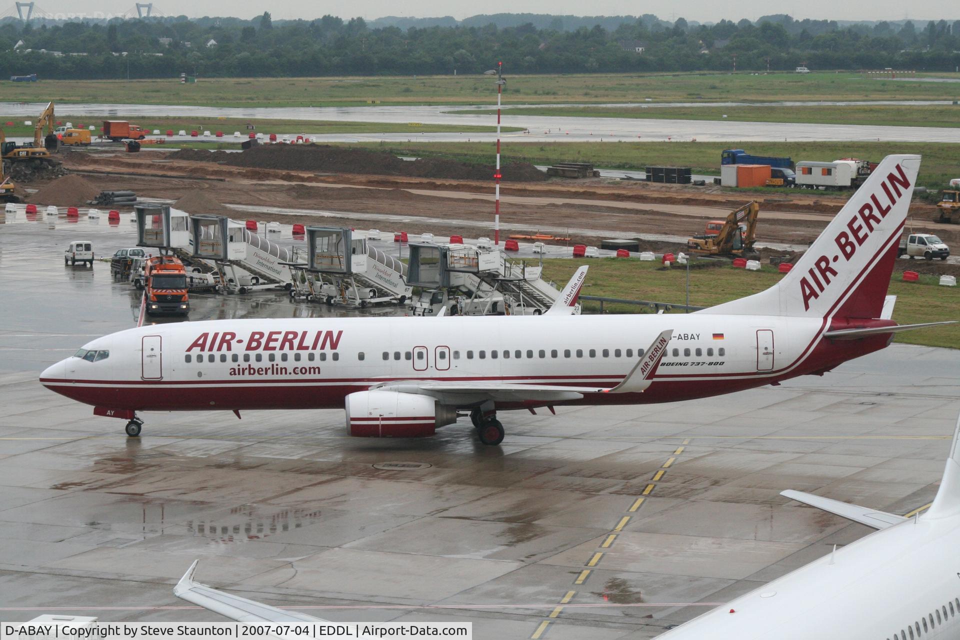 D-ABAY, 2000 Boeing 737-86J C/N 30499, Taken at Dusseldorf July 2007