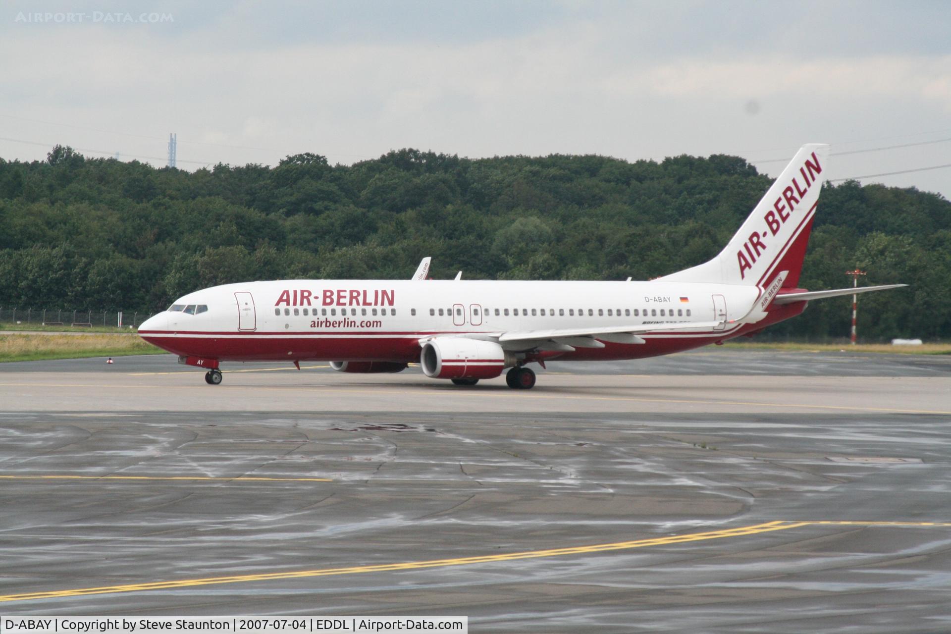 D-ABAY, 2000 Boeing 737-86J C/N 30499, Taken at Dusseldorf July 2007