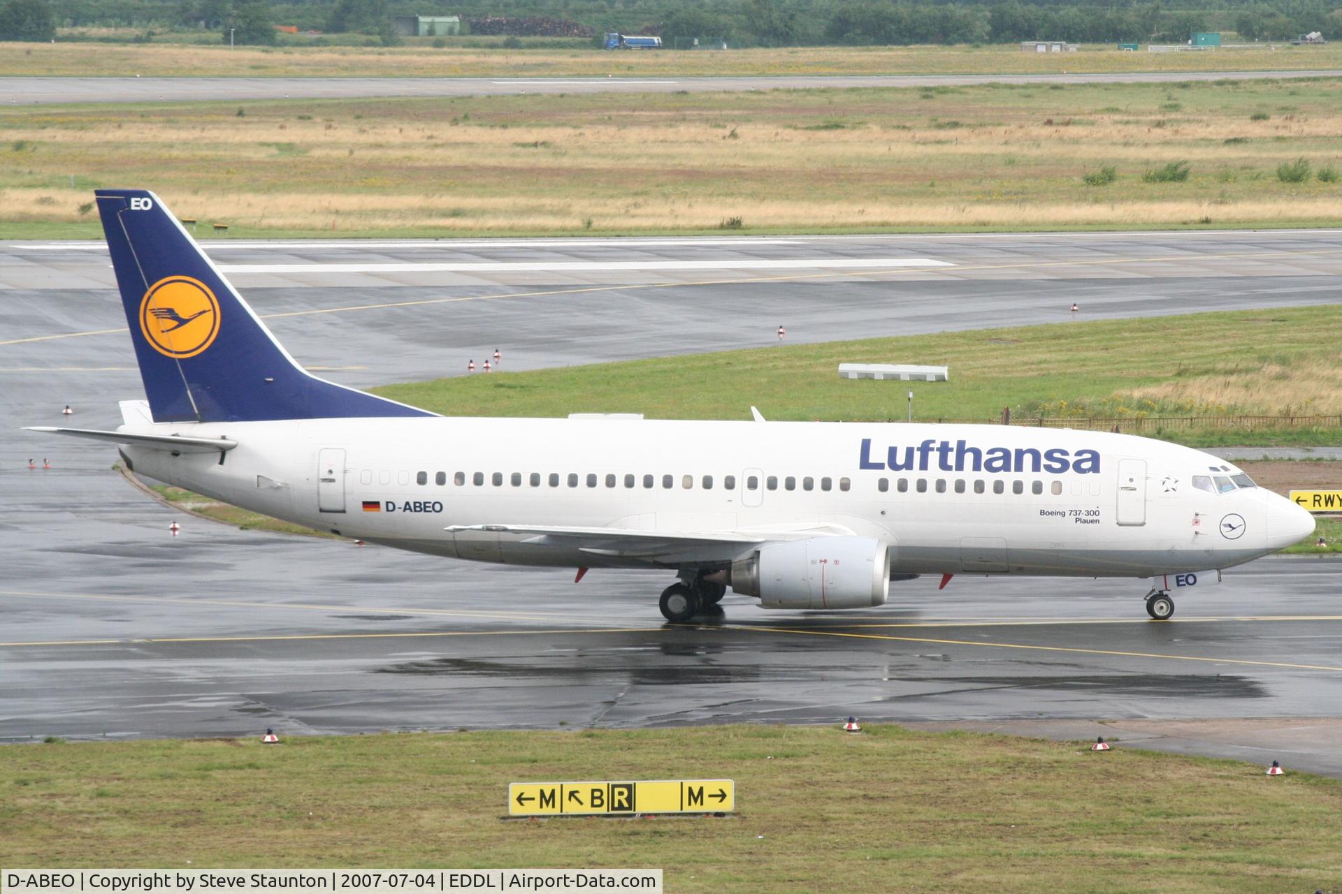 D-ABEO, 1991 Boeing 737-330 C/N 26429, Taken at Dusseldorf July 2007
