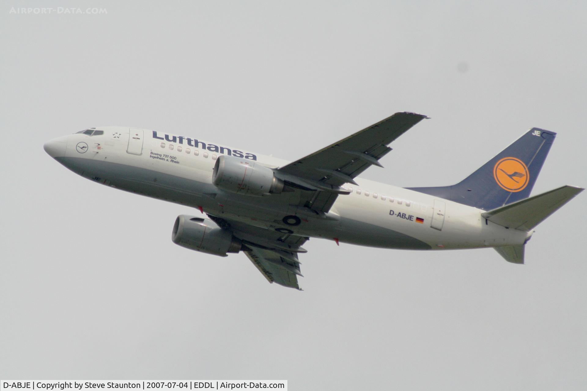 D-ABJE, 1991 Boeing 737-530 C/N 25310, Taken at Dusseldorf July 2007