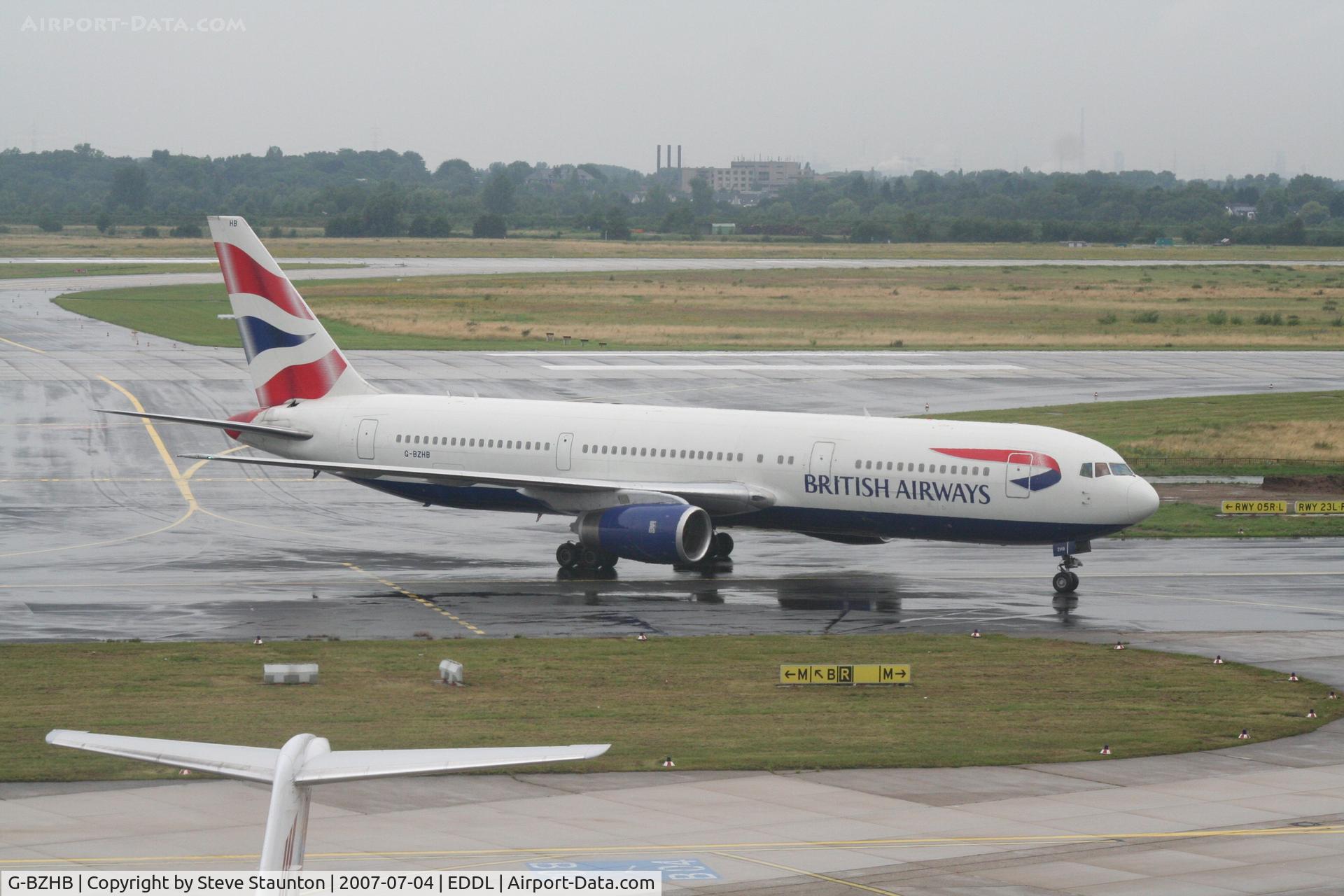 G-BZHB, 1998 Boeing 767-336 C/N 29231, Taken at Dusseldorf July 2007