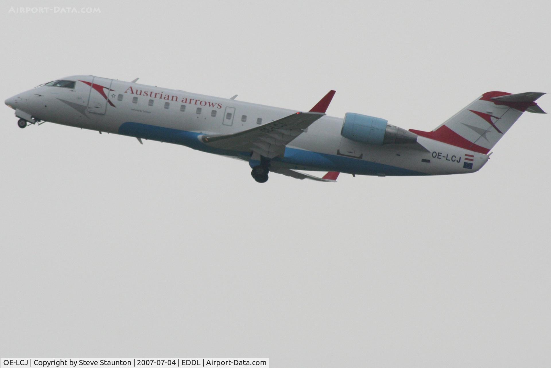 OE-LCJ, 1996 Canadair CRJ-200LR (CL-600-2B19) C/N 7142, Taken at Dusseldorf July 2007