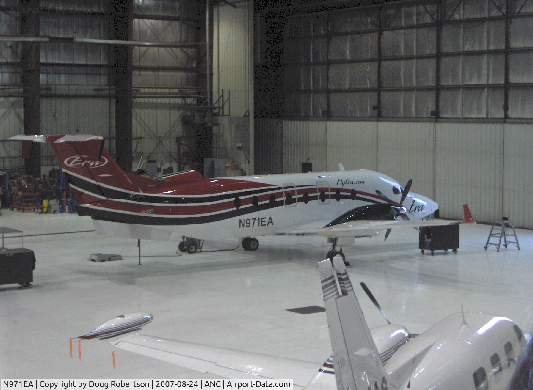 N971EA, 1999 Raytheon Aircraft Company 1900D C/N UE-387, 1999 Raytheon Beech 1900D Regional transport, two P&W-C PT6A-67D turboprops each flat rated at 1,279 shp, of ERA Aviation beyond N484AS