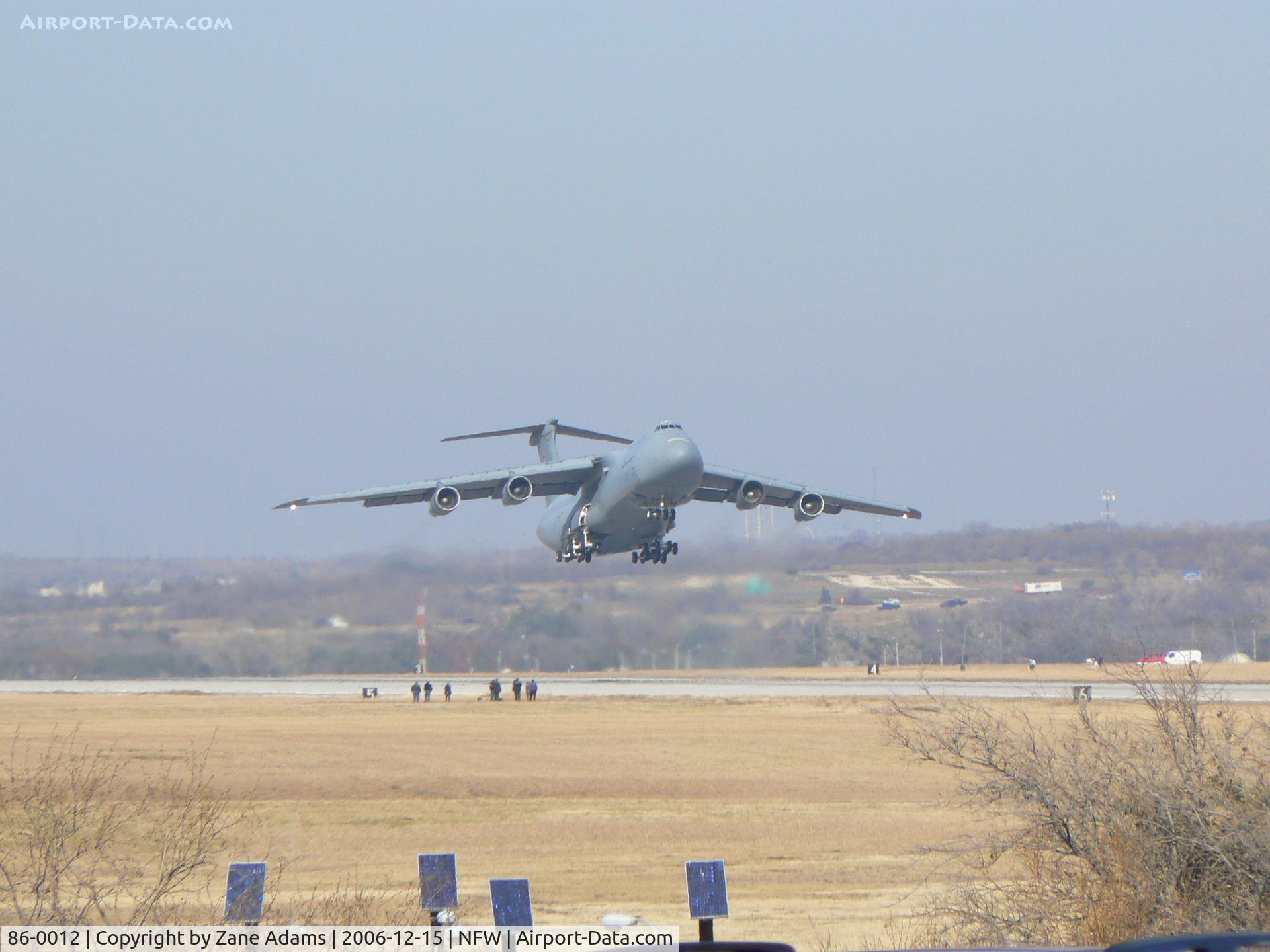 86-0012, 1986 Lockheed C-5B Galaxy C/N 500-0098, Take off from Carswell Field