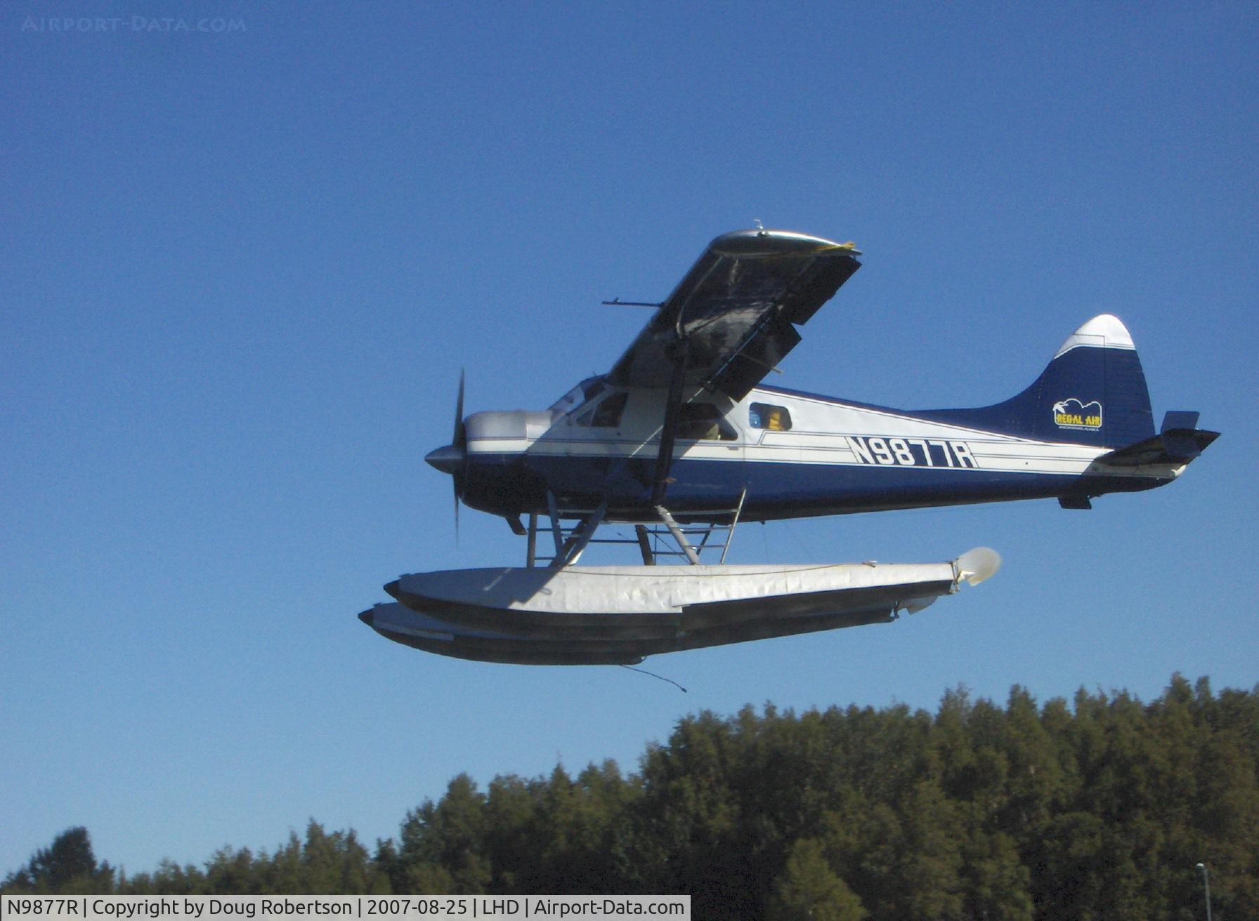 N9877R, 1957 De Havilland Canada DHC-2-L-20 C/N 1180, 1957 DeHavilland BEAVER DHC-2, P&W R-985 450 Hp, multiple certification, landing
