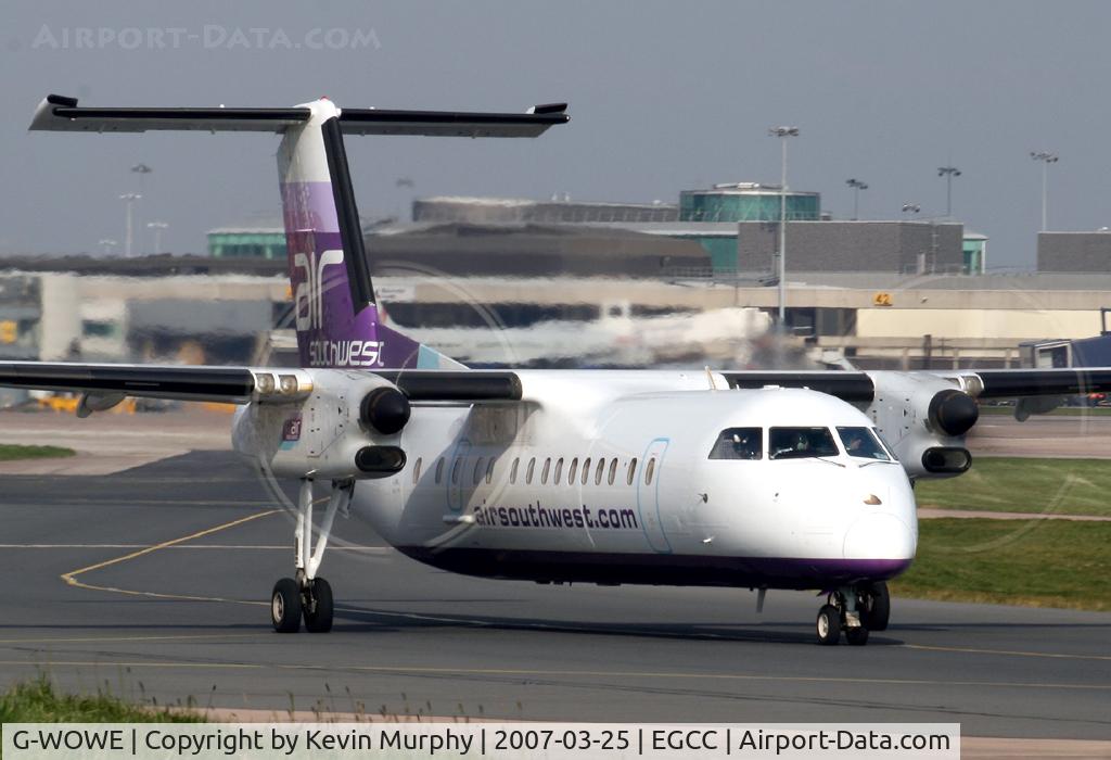 G-WOWE, 1991 De Havilland Canada DHC-8-311 Dash 8 C/N 256, Air Southwest Dash 8