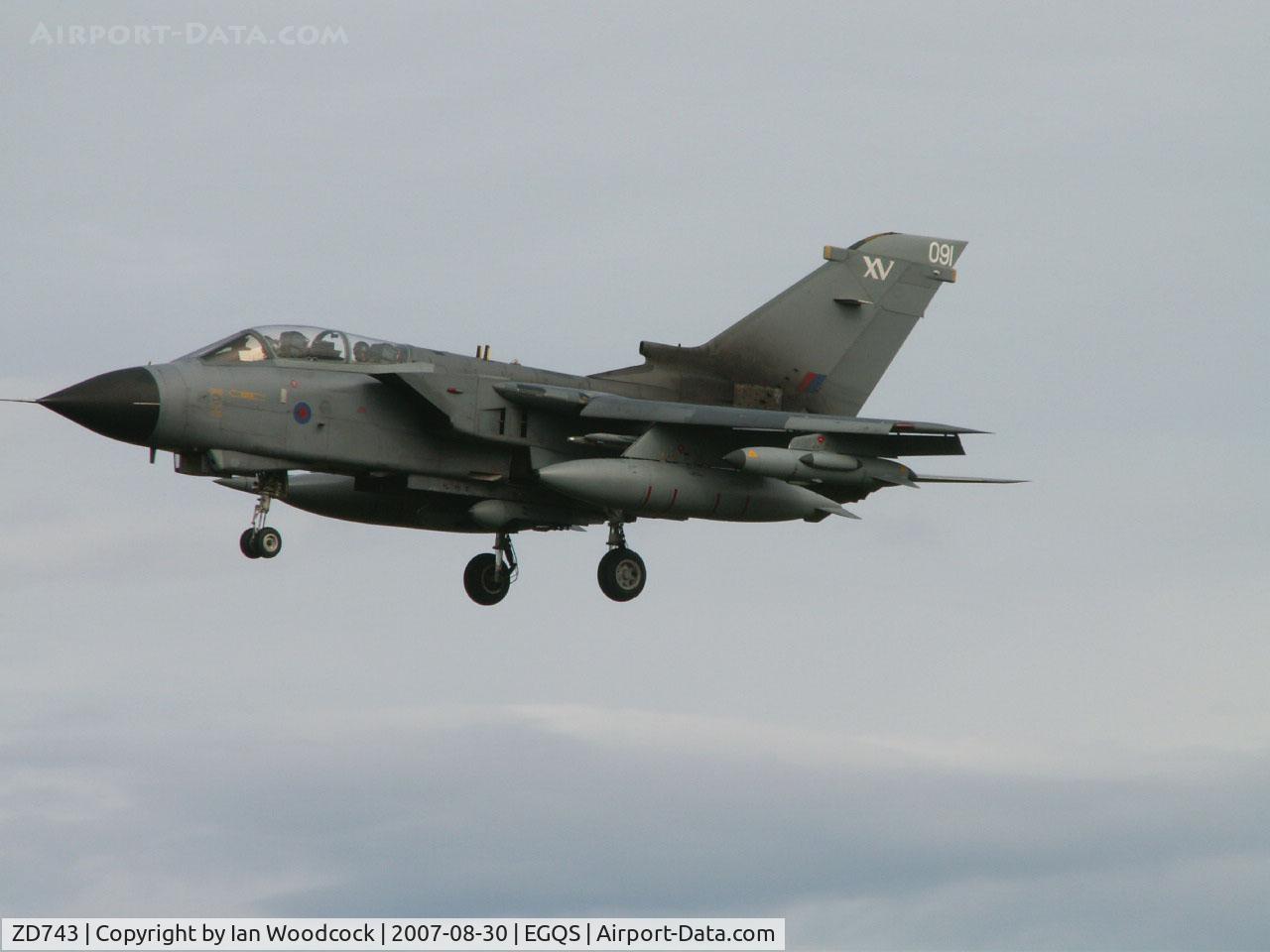 ZD743, 1984 Panavia Tornado GR.4 C/N 366/BT042/3169, BAe Panavia Tornado GR.4T/Royal Air Force/RAF Lossiemouth