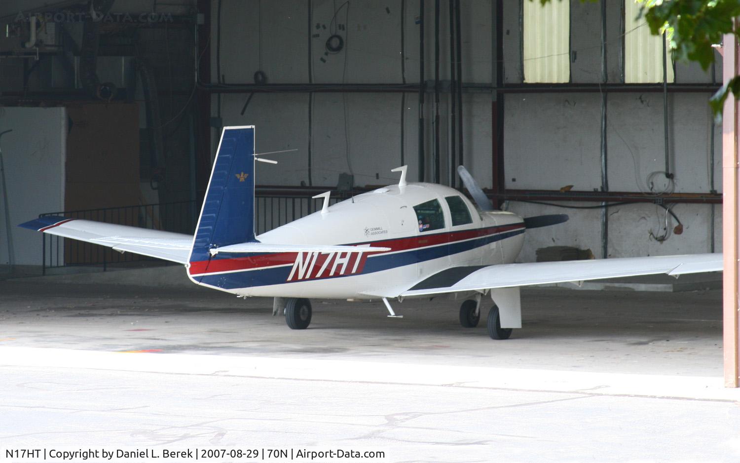 N17HT, 1975 Mooney M20C Ranger C/N 20-1172, I found this 1975 Mooney hiding in the hangar at beautiful Spring Hill Airport.