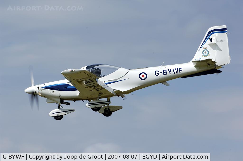 G-BYWF, 2000 Grob G-115E Tutor T1 C/N 82141/E, in use with Tutor Squadron of the Central Flying School of the RAF.