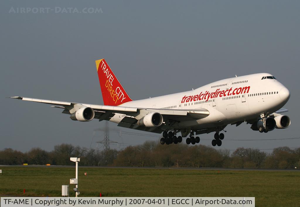 TF-AME, 1984 Boeing 747-312 C/N 23032, Travel City 747