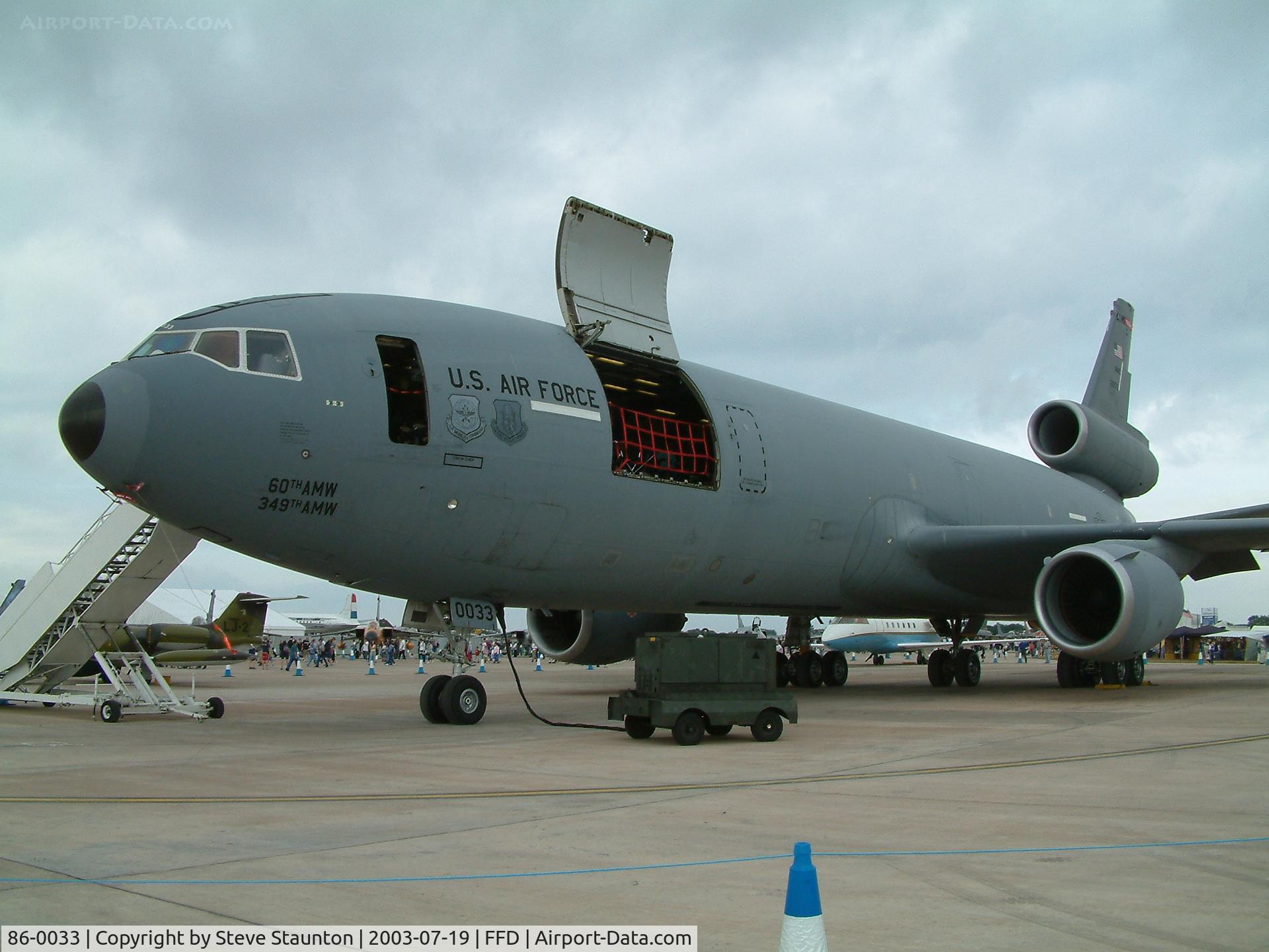 86-0033, 1986 McDonnell Douglas KC-10A Extender C/N 48246, Royal International Air Tattoo 2003