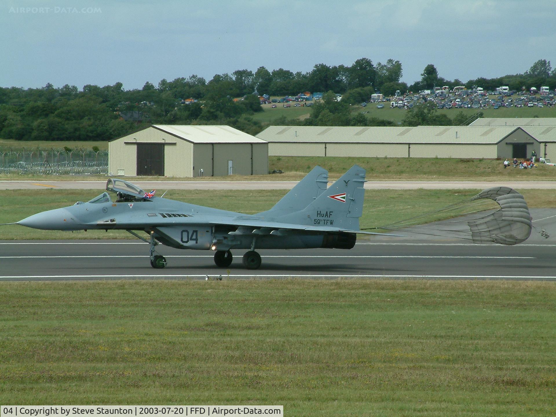 04, Mikoyan-Gurevich MiG-29B C/N 2960535127/4508, Royal International Air Tattoo 2003