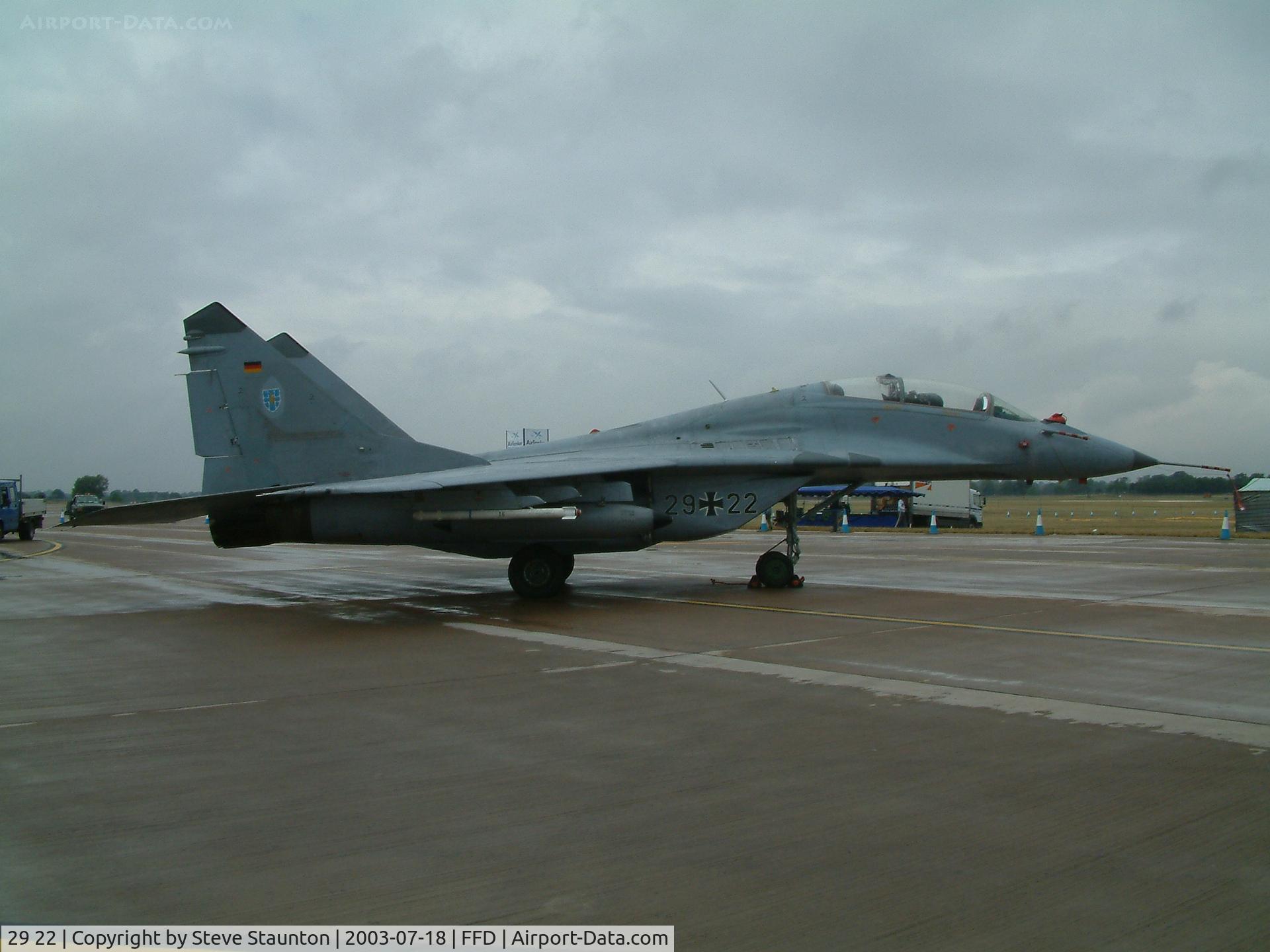 29 22, 1988 Mikoyan-Gurevich MiG-29GT C/N N50903006448, Royal International Air Tattoo 2003