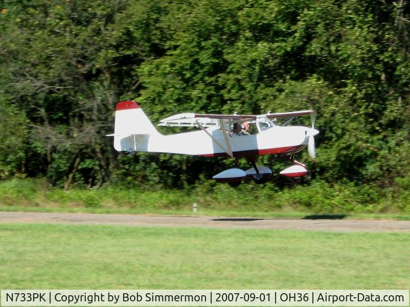 N733PK, 2007 Skystar Kitfox Series 7 C/N S70310042, Breakfast fly-in at Zanesville, OH (Riverside)