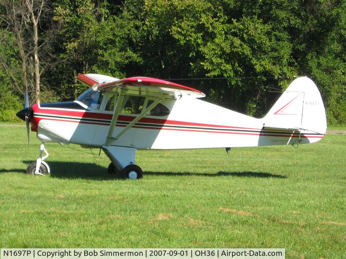 N1697P, 1954 Piper PA-22 C/N 22-2483, Breakfast fly-in at Zanesville, OH (Riverside)