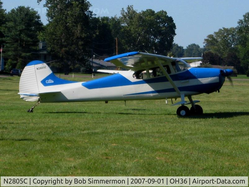 N2805C, 1954 Cessna 170B C/N 26348, Breakfast fly-in at Zanesville, OH (Riverside)