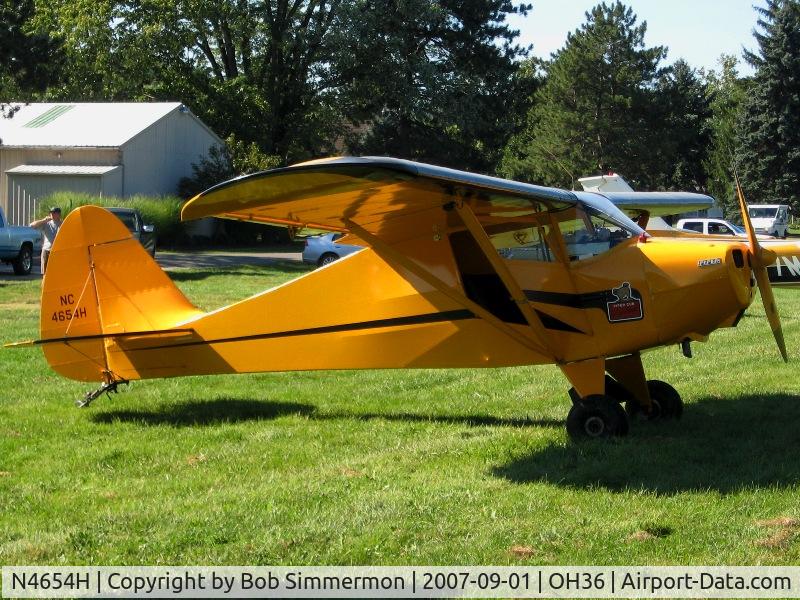 N4654H, 1948 Piper PA-15 Vagabond Vagabond C/N 15-366, Breakfast fly-in at Zanesville, OH (Riverside)