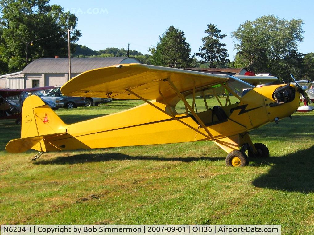 N6234H, 1946 Piper J3C-65 Cub C/N 19408, Breakfast fly-in at Zanesville, OH (Riverside)