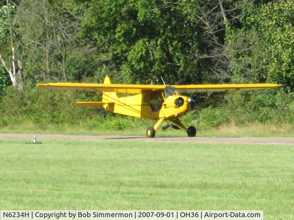 N6234H, 1946 Piper J3C-65 Cub C/N 19408, Breakfast fly-in at Zanesville, OH (Riverside)