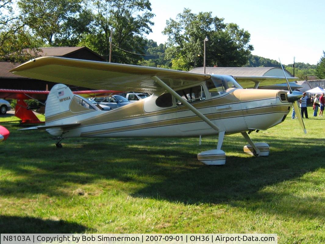 N8103A, 1952 Cessna 170B C/N 20955, Breakfast fly-in at Zanesville, OH (Riverside)