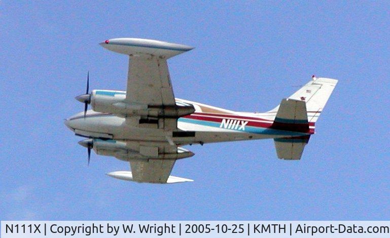 N111X, 1965 Cessna 310J C/N 310J0108, Takeoff from KMTH