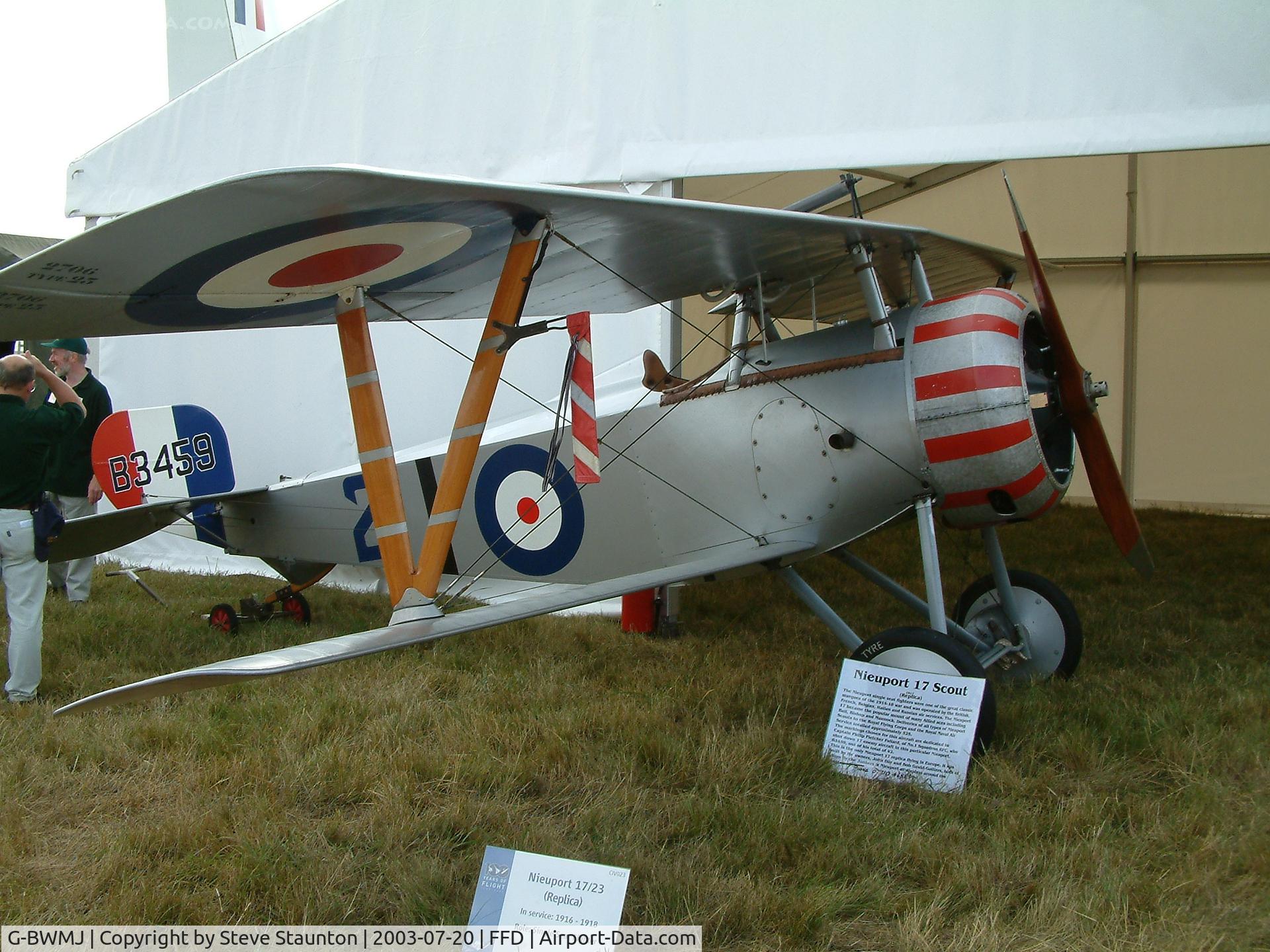 G-BWMJ, 1981 Nieuport 17 Scout Replica C/N PFA 121-12351, Royal International Air Tattoo 2003