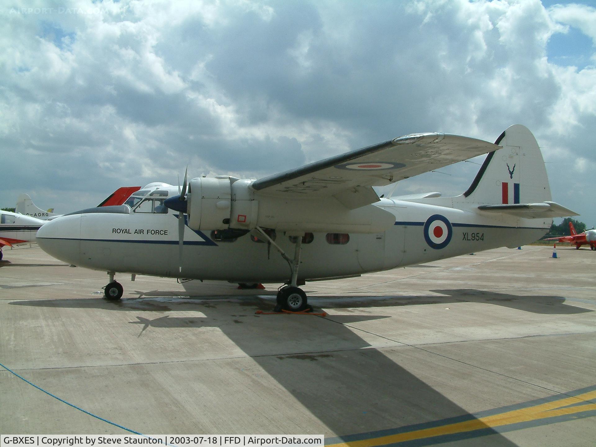 G-BXES, 1957 Hunting Percival P-66 Pembroke C1 C/N PAC/W/3032, Royal International Air Tattoo 2003