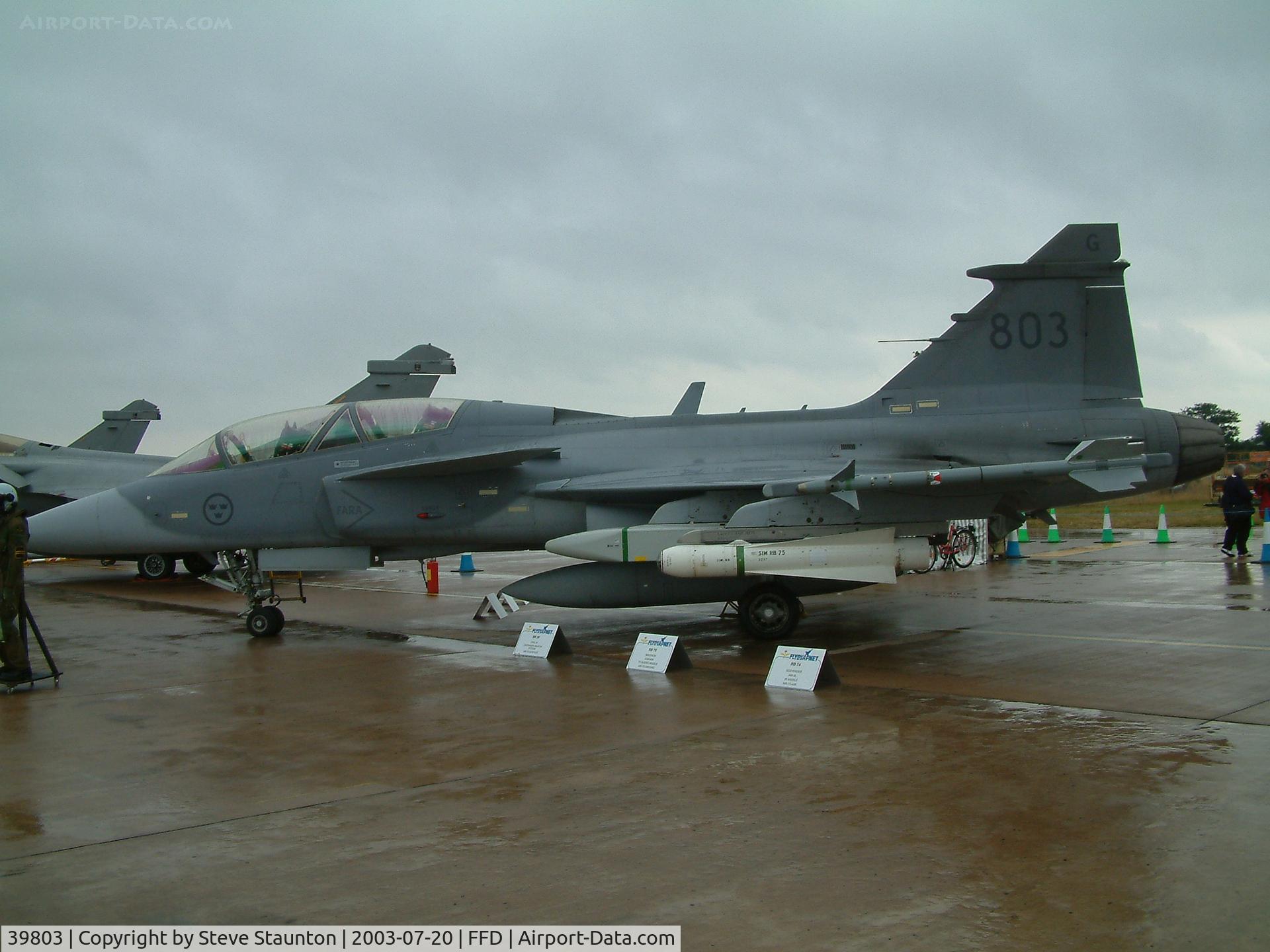 39803, Saab JAS-39B Gripen C/N 39803, Royal International Air Tattoo 2003