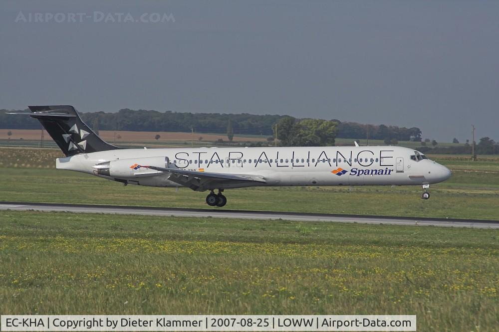 EC-KHA, 1998 McDonnell Douglas MD-87 (DC-9-87) C/N 49611, SPANAIR MD83 in color Staralliance
