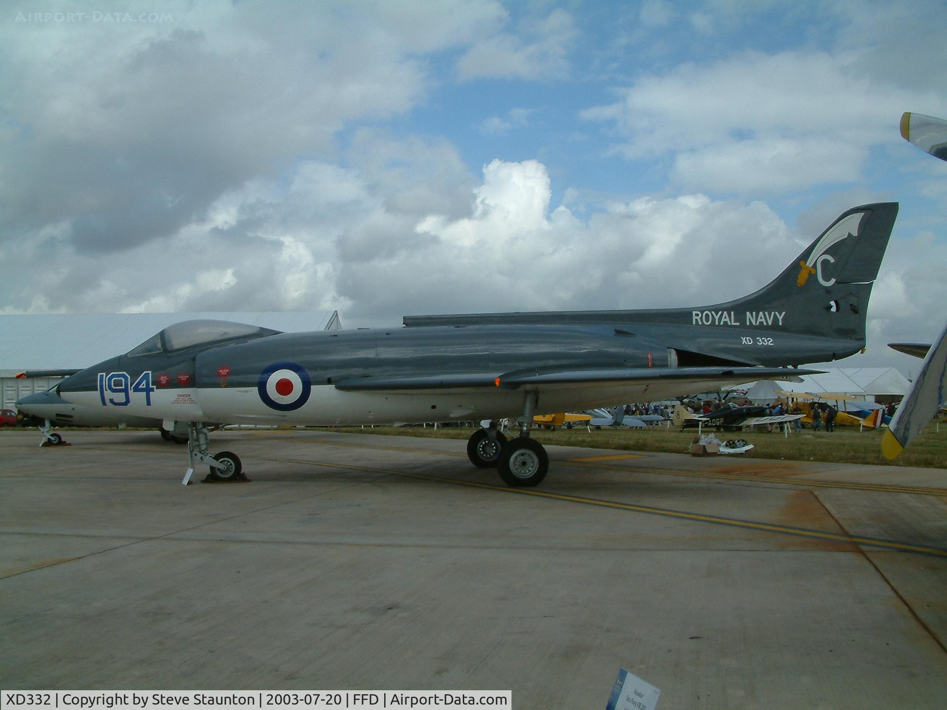 XD332, Supermarine Scimitar F.1 C/N Not found XD332, Royal International Air Tattoo 2003