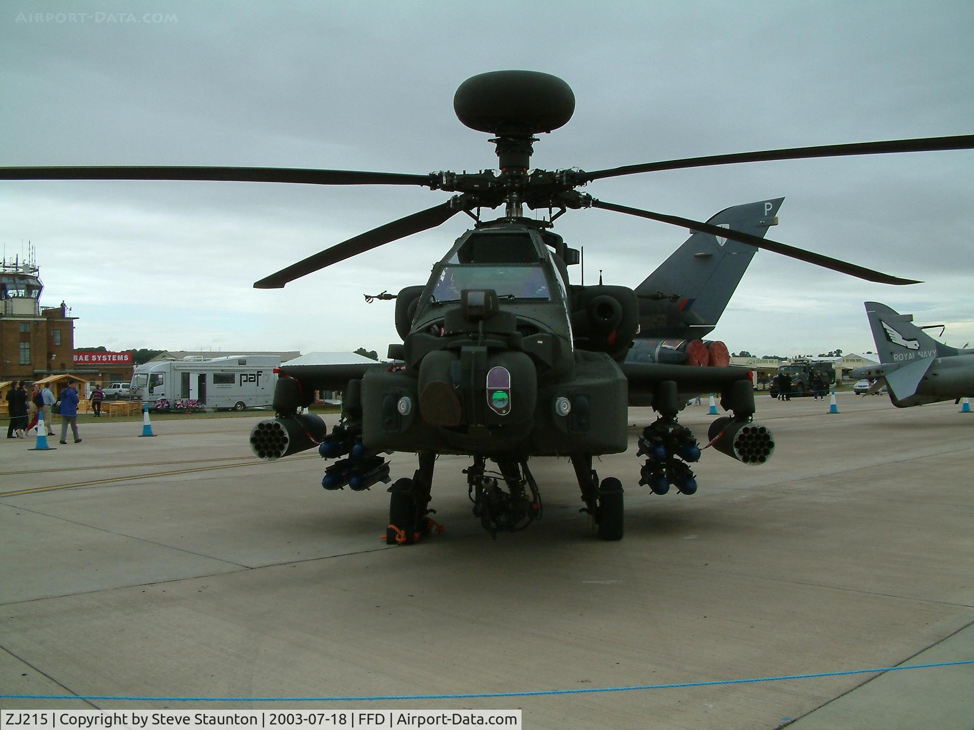 ZJ215, Westland Apache AH.1 C/N WAH.049, Royal International Air Tattoo 2003
